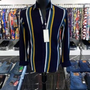 Men Slim Fit Striped Casual Shirt