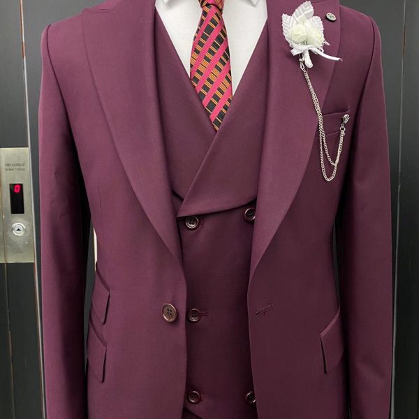 Purple Three-Piece Suit